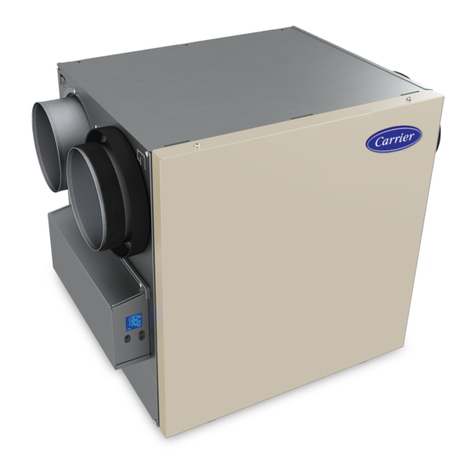 Carrier ERVXXSHA1130 Use and care manual