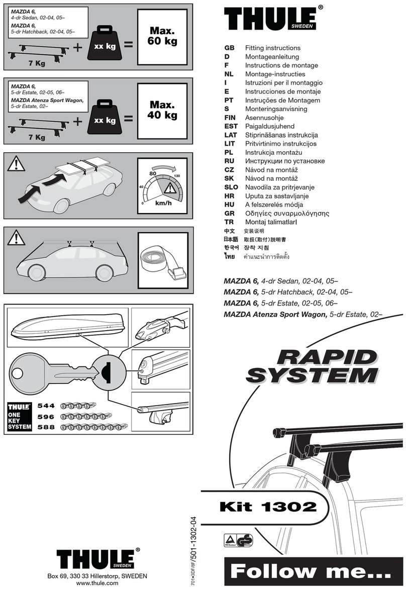 Thule Rapid 1302 Fitting instructions
