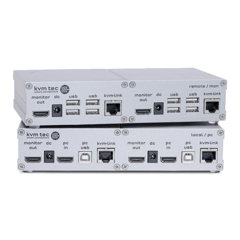 KVM-TEC Smartline Dual SVX2 Series Operator's manual