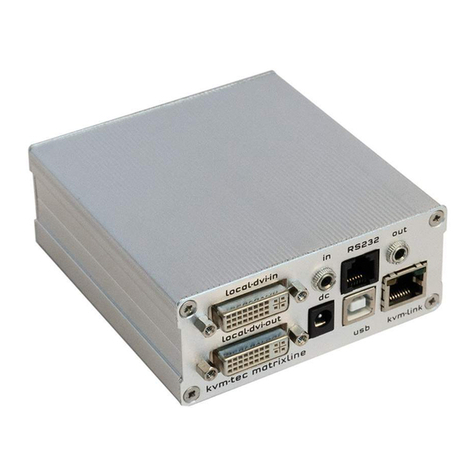 KVM-TEC Matrixline MX Operator's manual