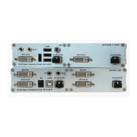 KVM-TEC Masterline MVX1-F User manual