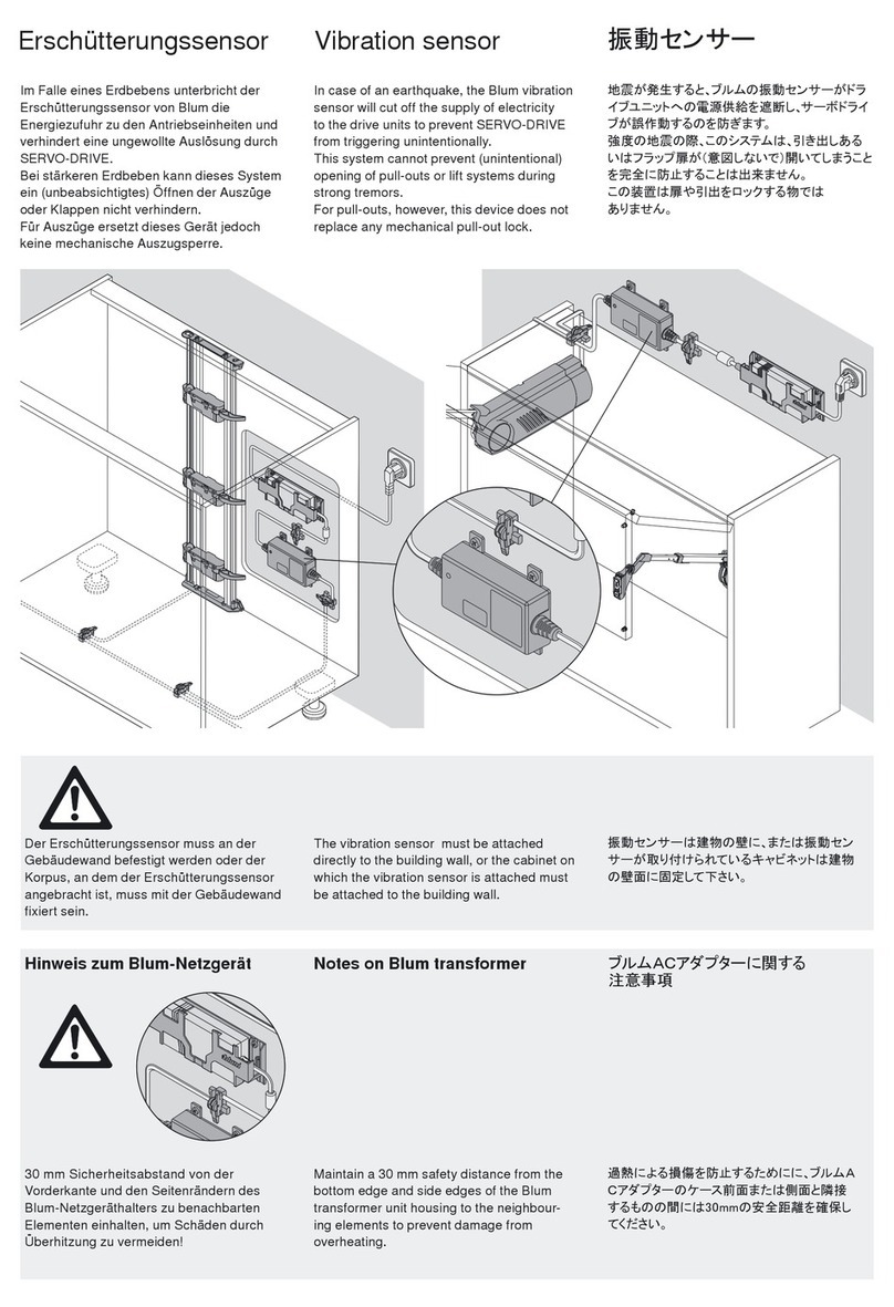 BLUM AVENTOS HS User manual