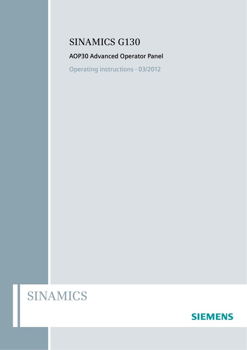 Siemens SINAMICS G130 User manual