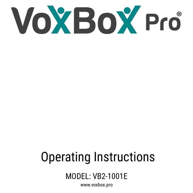 PrimeLight VoxBox pro VB2-1001E operating instructions
