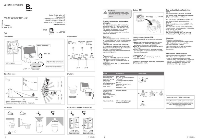 Berker 8536 52 00 User manual