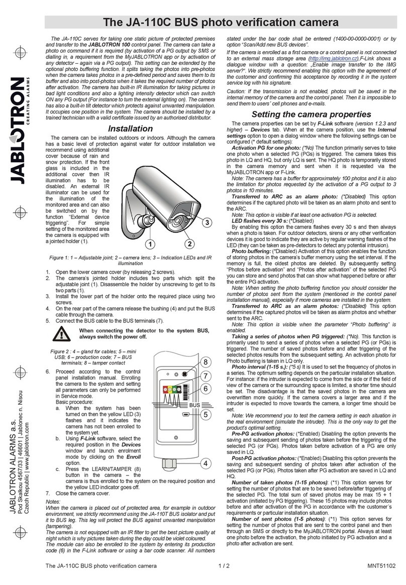 jablotron JA-110C Installation