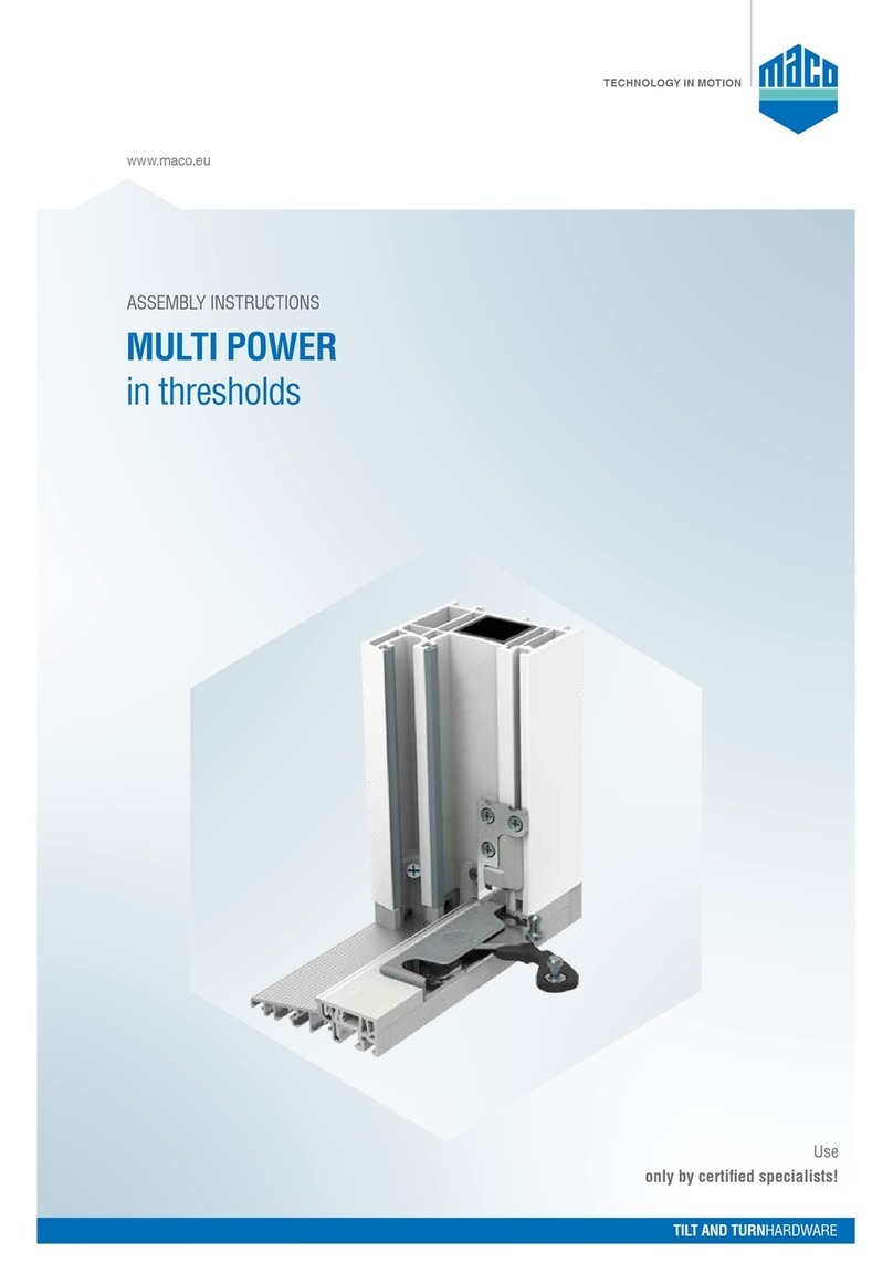 Maco MULTI POWER Aassembly Instructions Maco MULTI POWER Aassembly Instructions