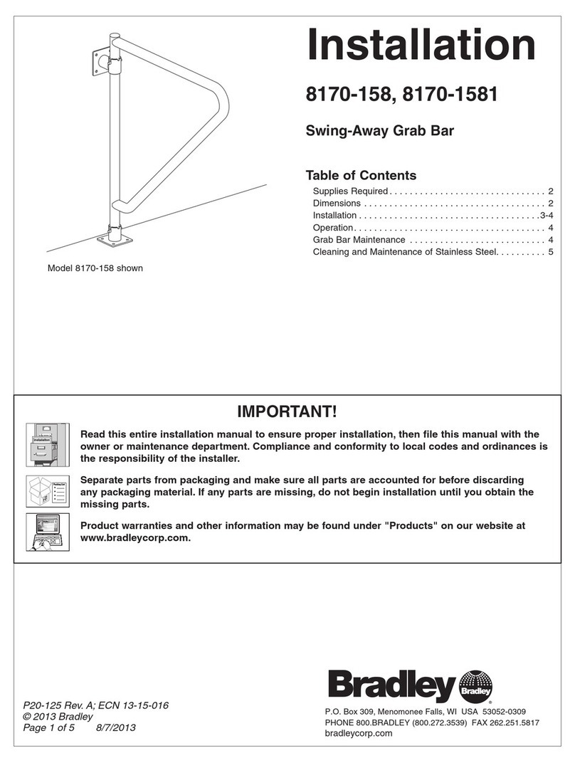 Bradley 8170-158 User manual