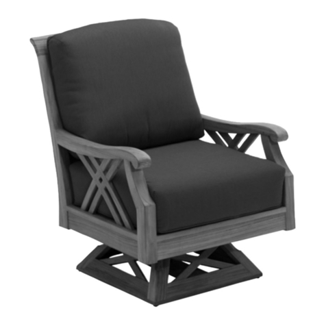 Gloster Halifax Deep Seating Swivel Rocker Lounge... User manual