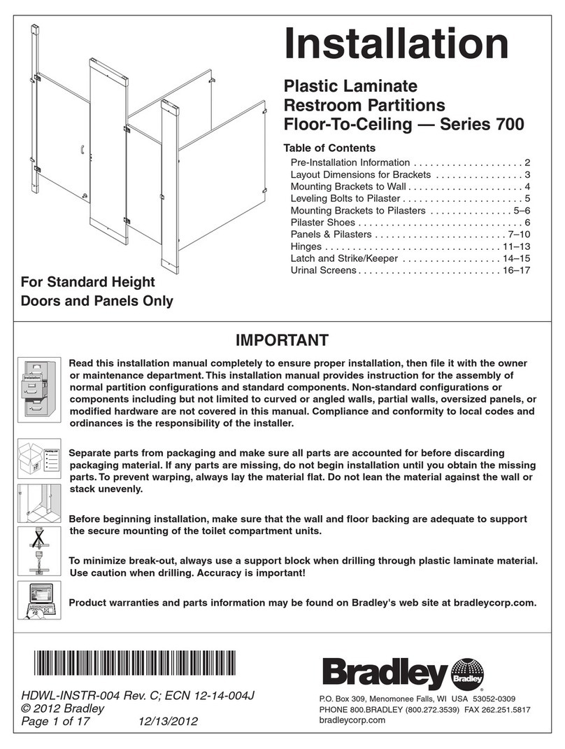 Bradley Bradmar 700 Series User manual