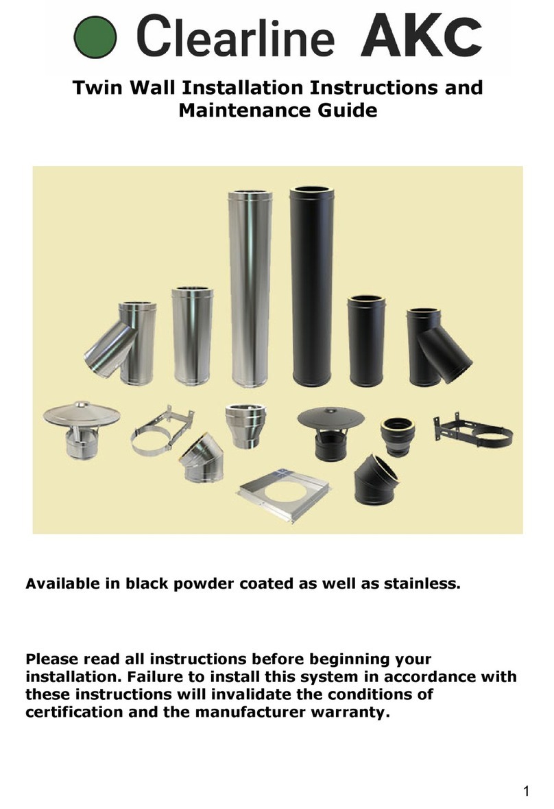 Clearline AKC Installation Instructions and Maintenance Guide