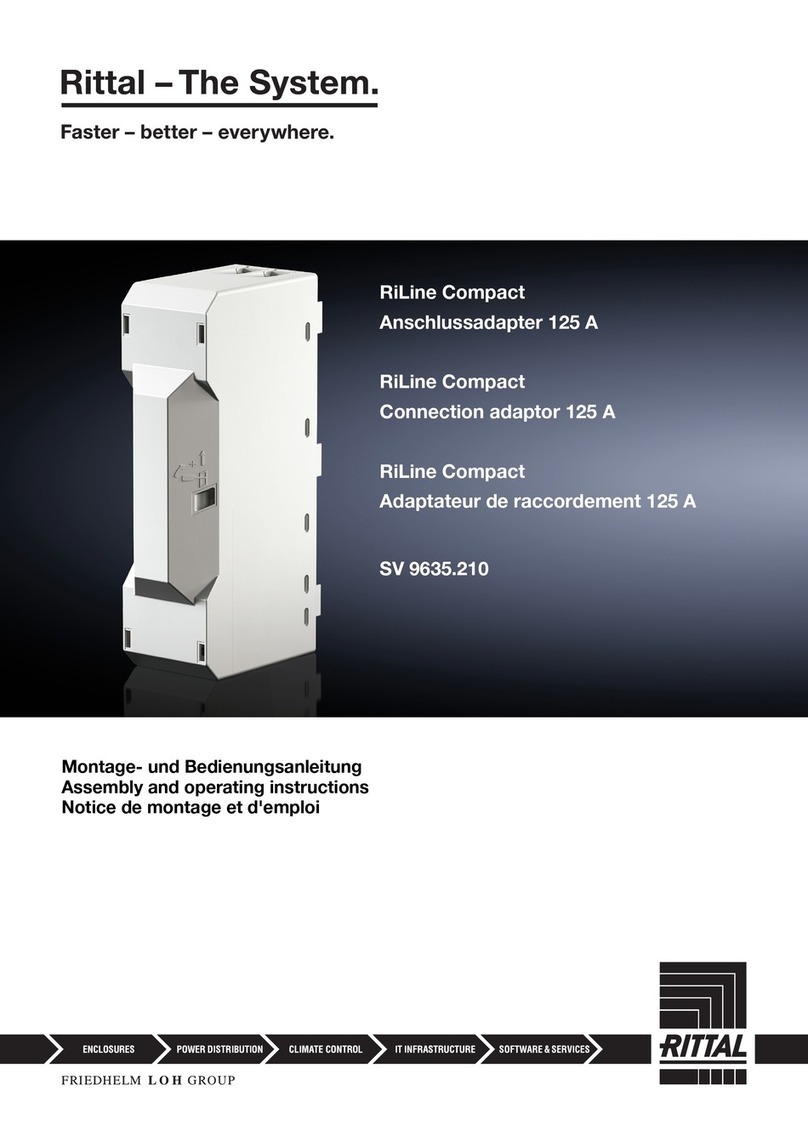 Rittal RiLine Compact Assembly and operating instructions