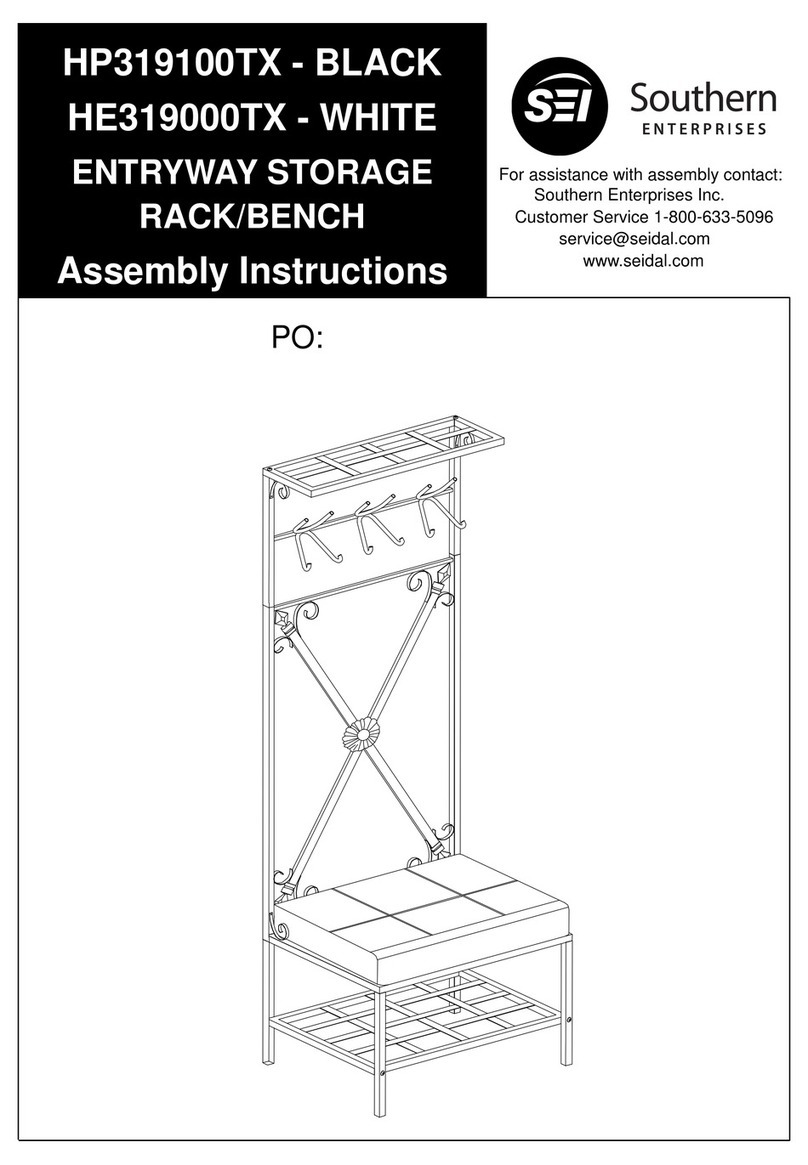 Southern Enterprises HP319100TX Assembly instructions Southern Enterprises HP319100TX Assembly instructions