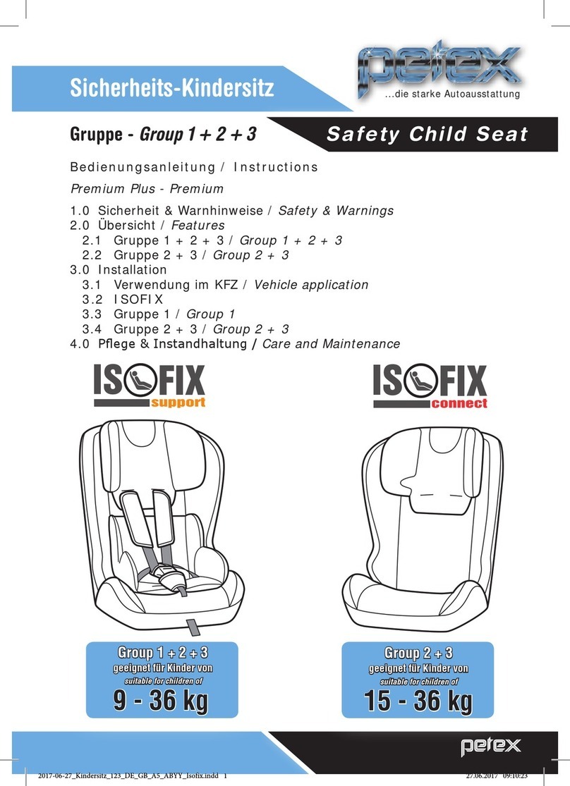 PETEX ISOFIX support quick start guide