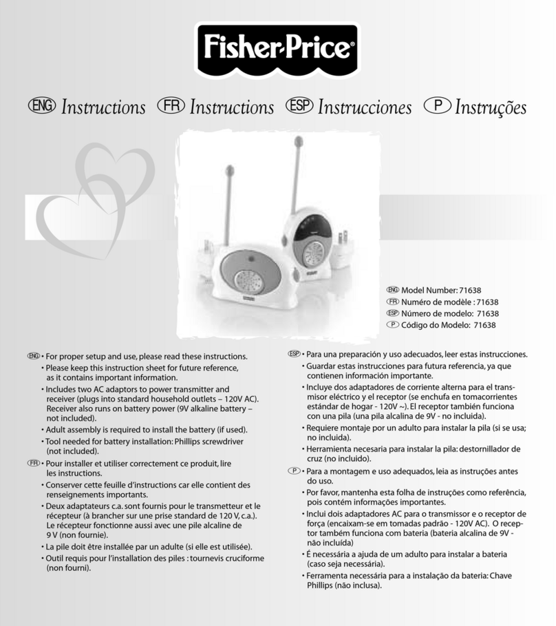 Fisher-Price 71638 User manual