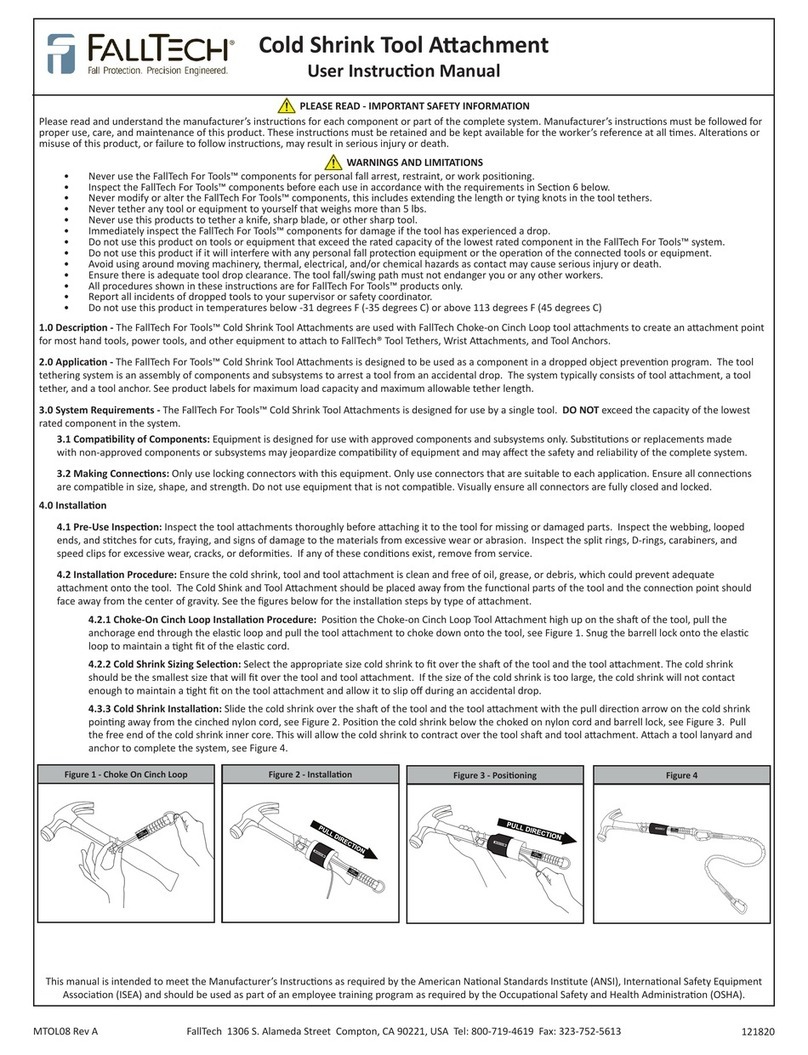 Falltech 5410A5 Operator's manual