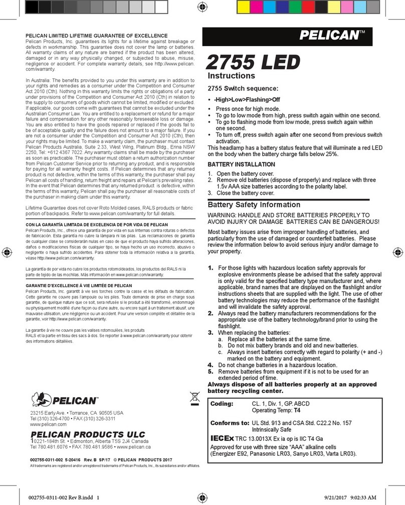Pelican 2755 LED instructions