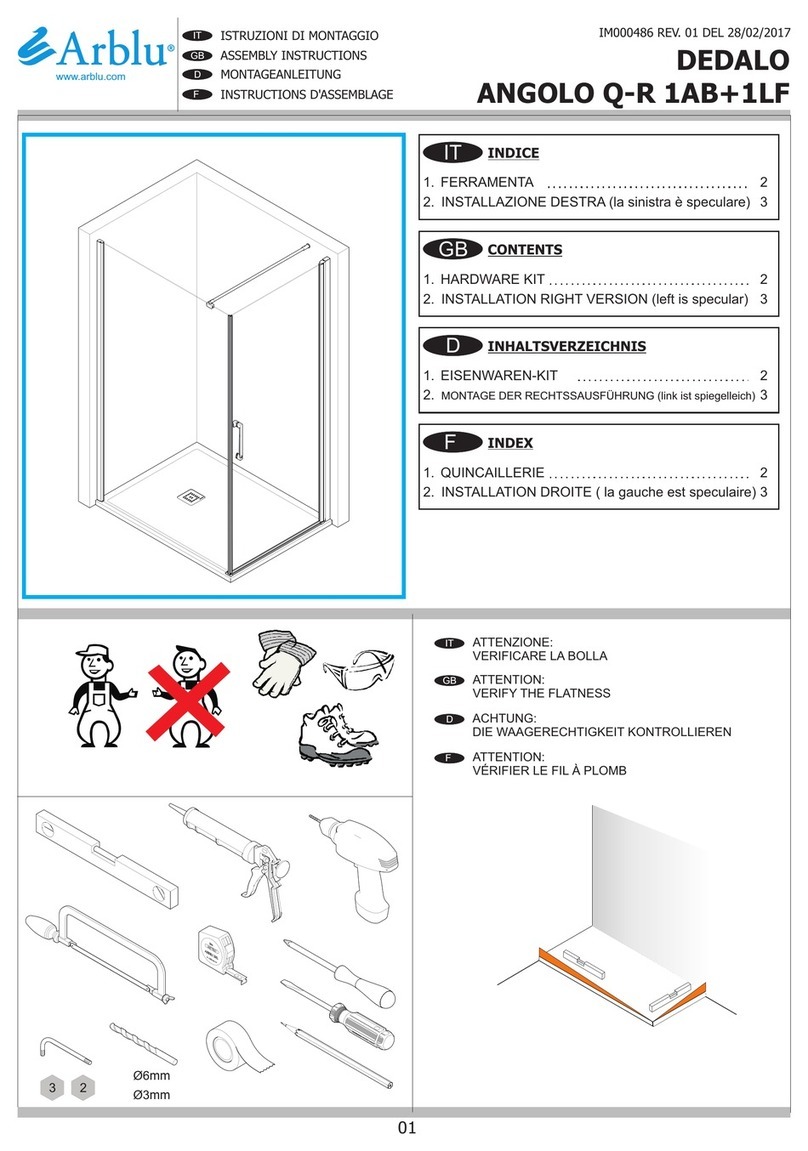 Arblu DEDALO ANGOLO Q-R 1AB+1LF User manual