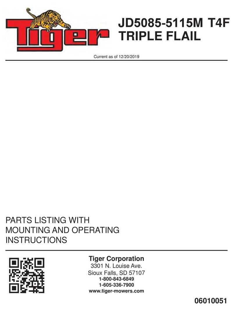 Tiger TRIPLE FLAIL JD5 M T4F Series Service manual Tiger TRIPLE FLAIL JD5 M T4F Series Service manual