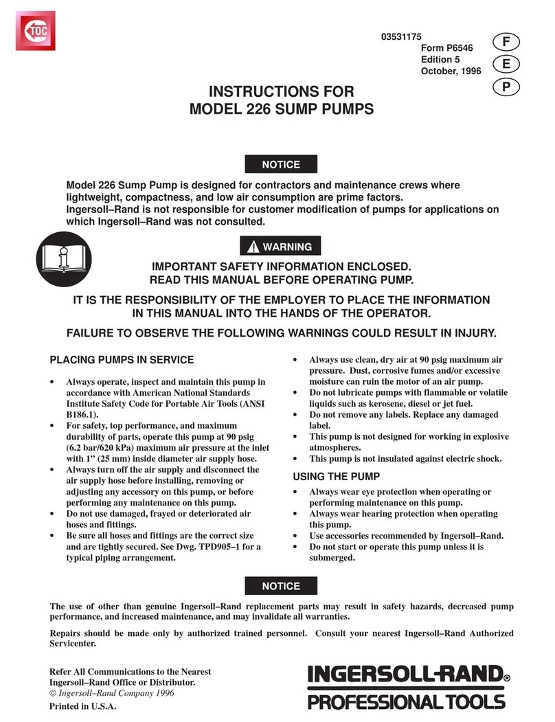 Ingersoll-Rand 226 User manual