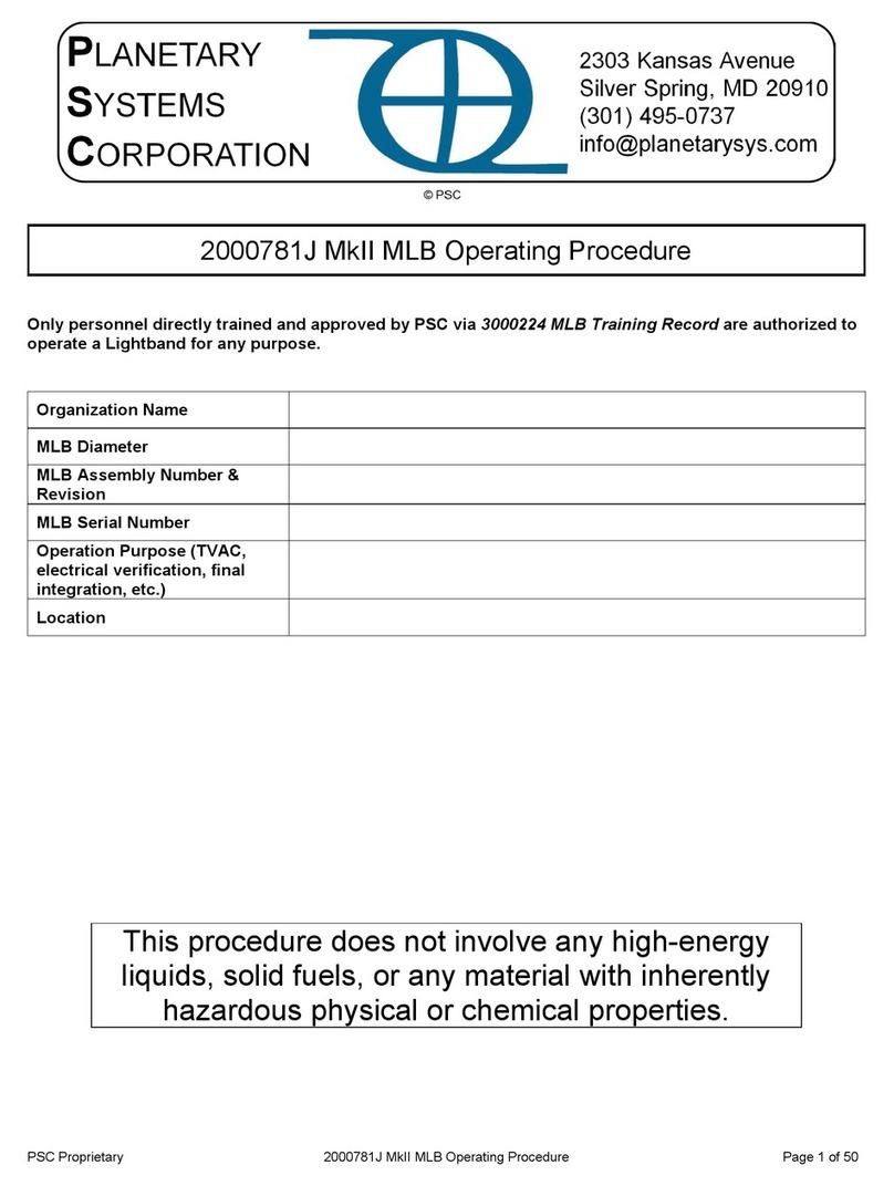 PSC 2000781J MkII MLB Operating procedure PSC 2000781J MkII MLB Operating procedure