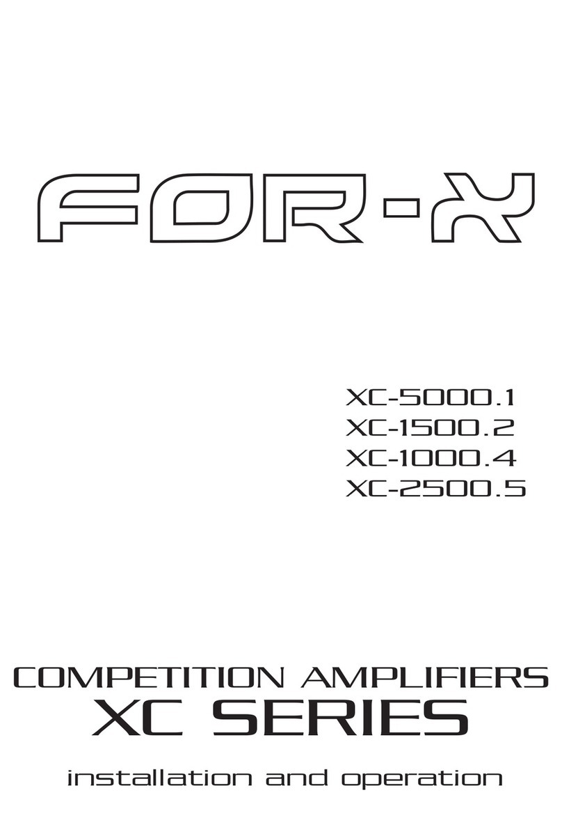 For-x XC Series Installation and operation