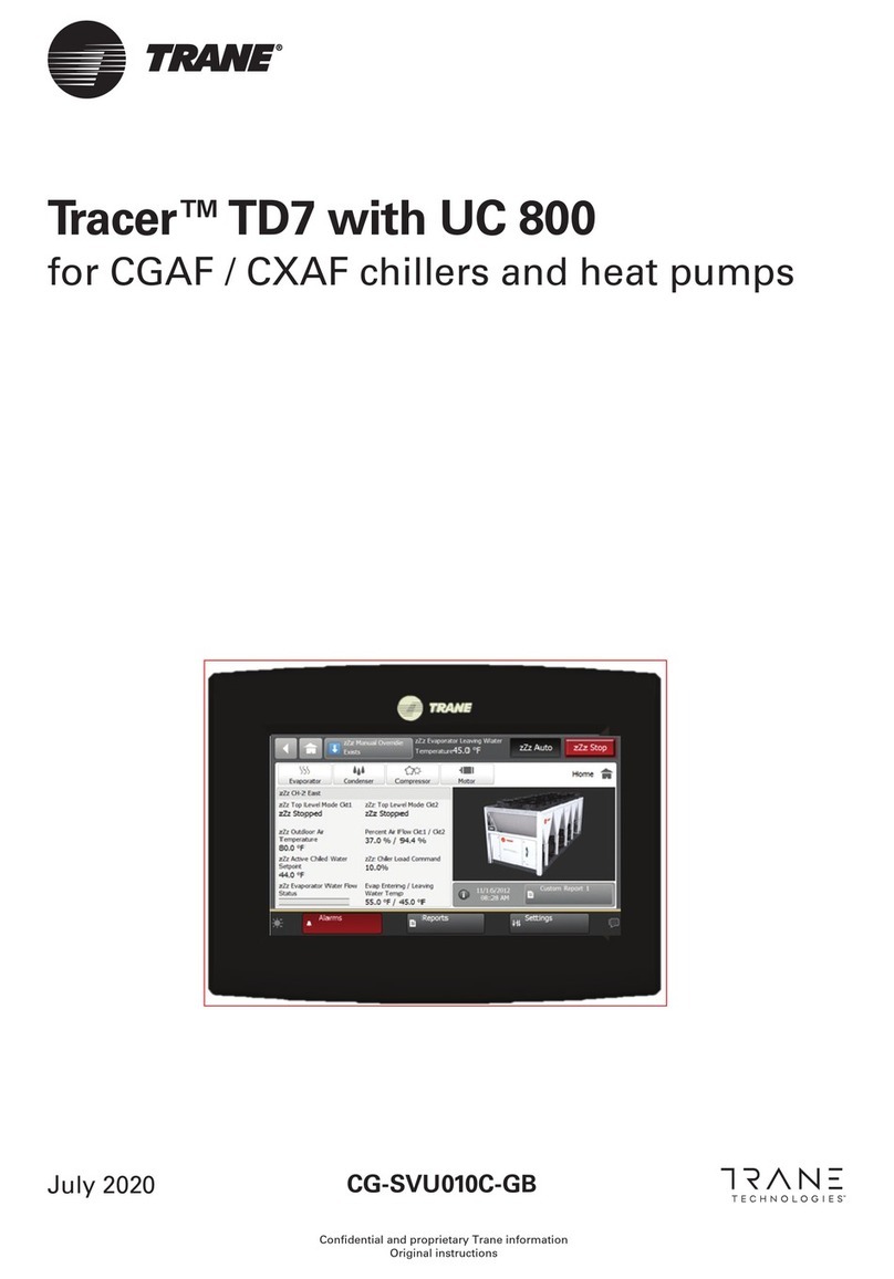 Trane Technologies Tracer TD7 Original instructions Trane Technologies Tracer TD7 Original instructions