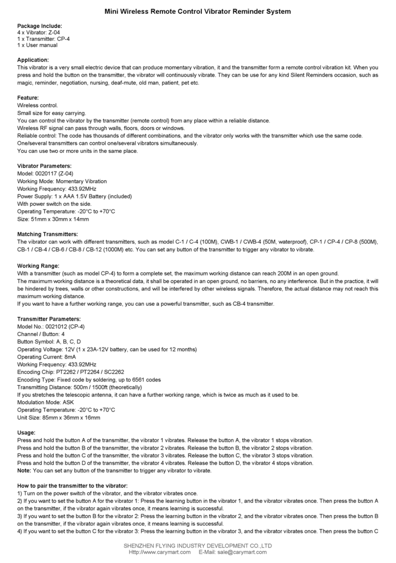 CaryMart 0020117 User manual