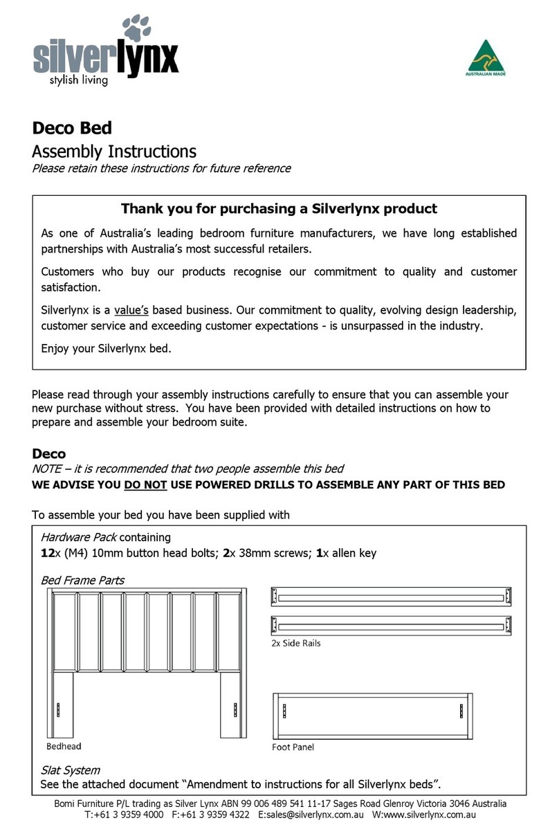 silverlynx Deco Bed Assembly instructions silverlynx Deco Bed Assembly instructions