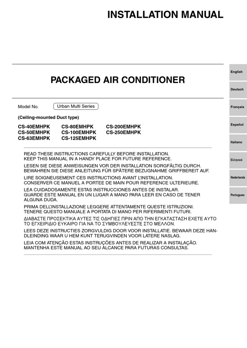 Panasonic Urban Multi Series User manual