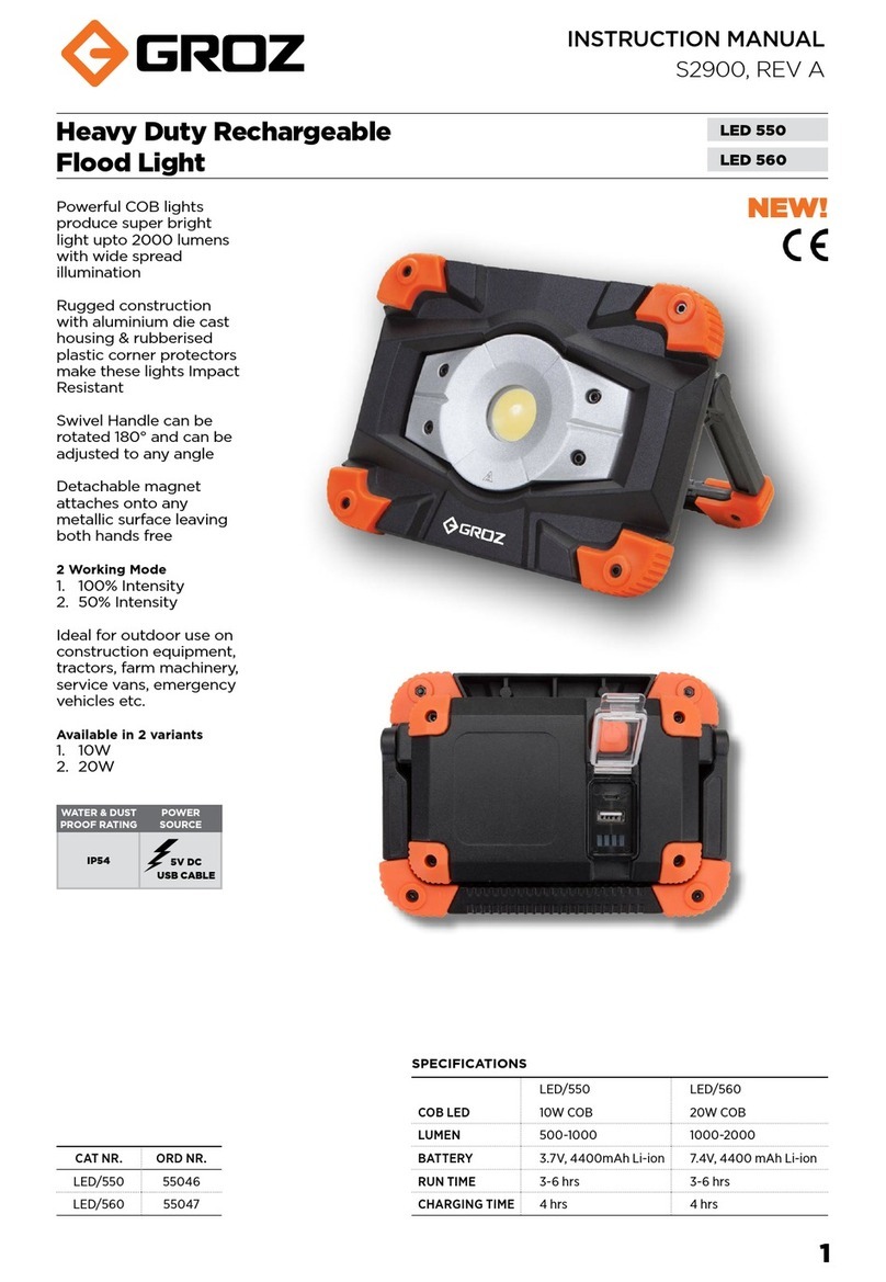 Groz LED 550 instruction manual Groz LED 550 instruction manual