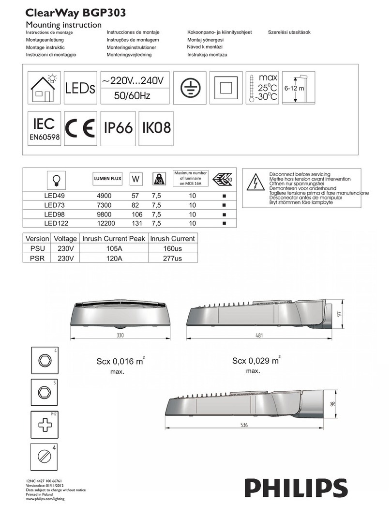 Philips ClearWay BGP303 User guide