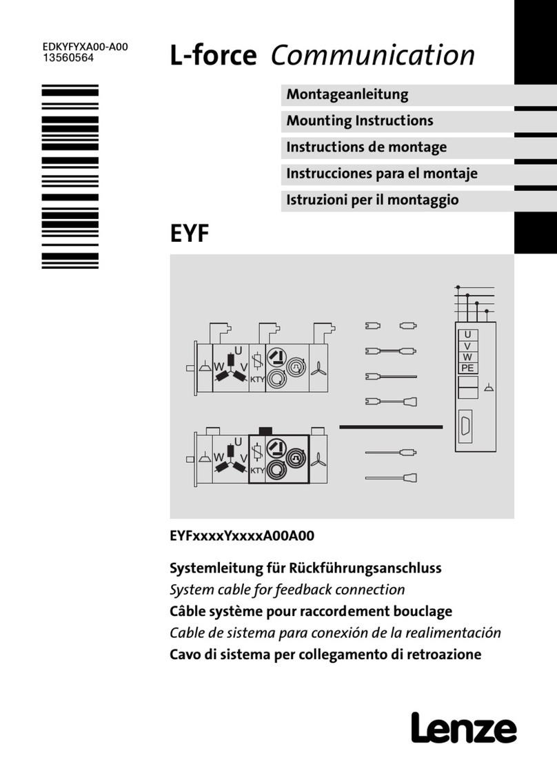 Lenze EYF Series Mounting instructions