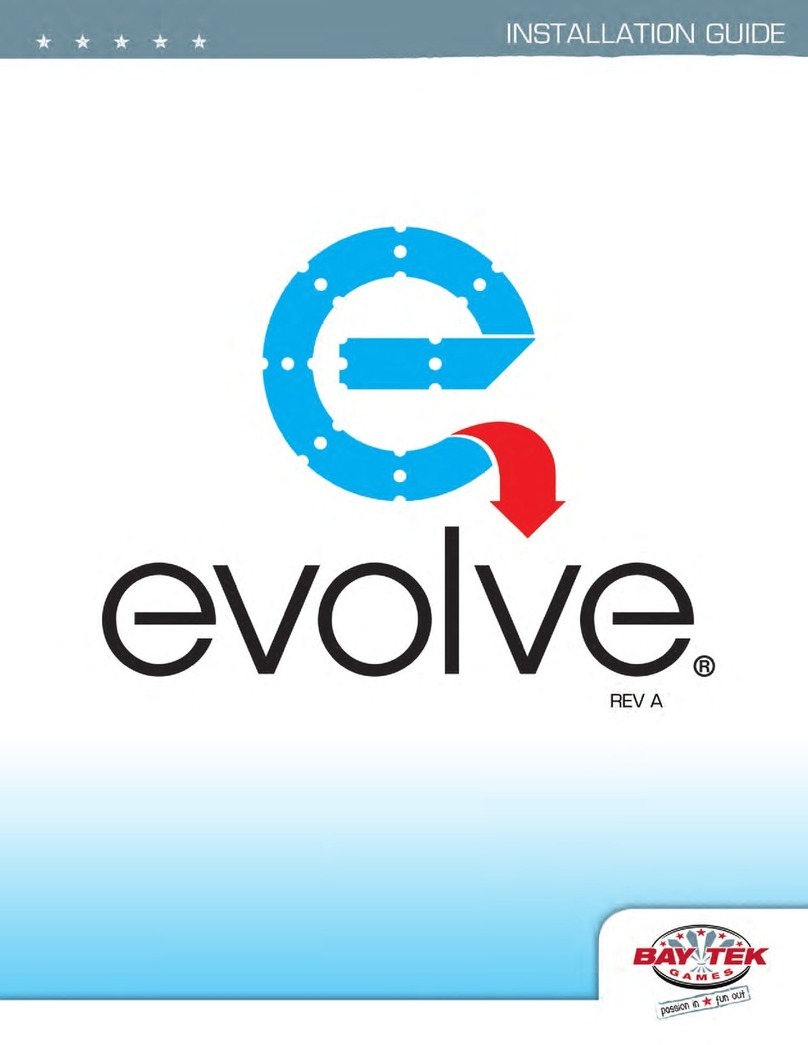 Bay-Tek EVOLVE User manual Bay-Tek EVOLVE User manual
