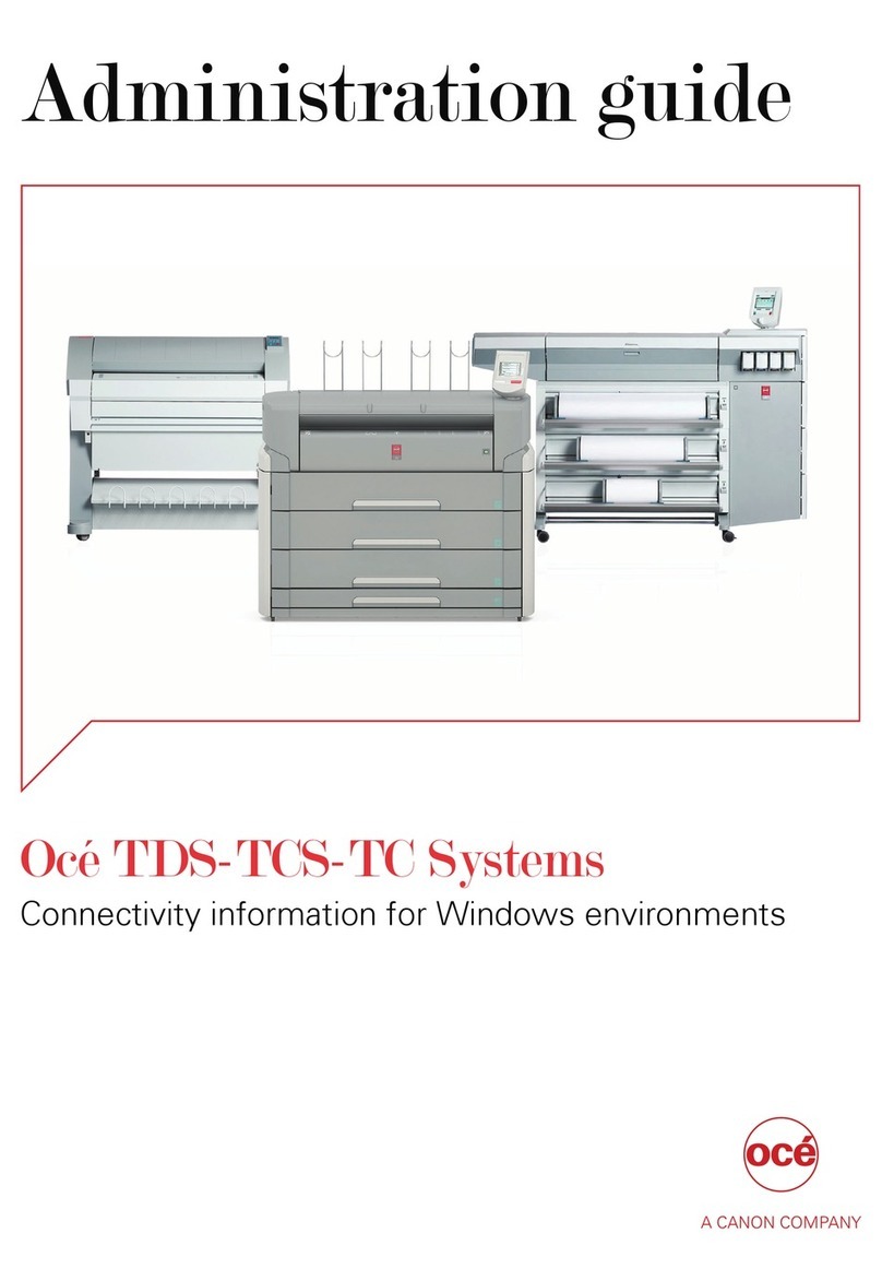 Canon Oce TDS Series Instruction Manual