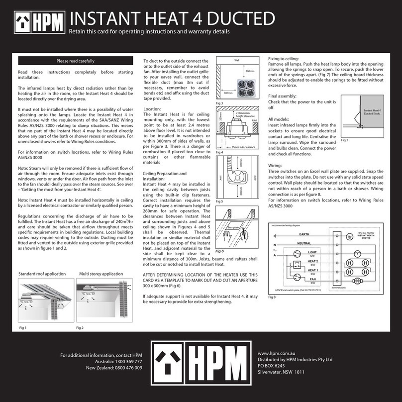 HPM Instant Heat 4 Ducted Product information