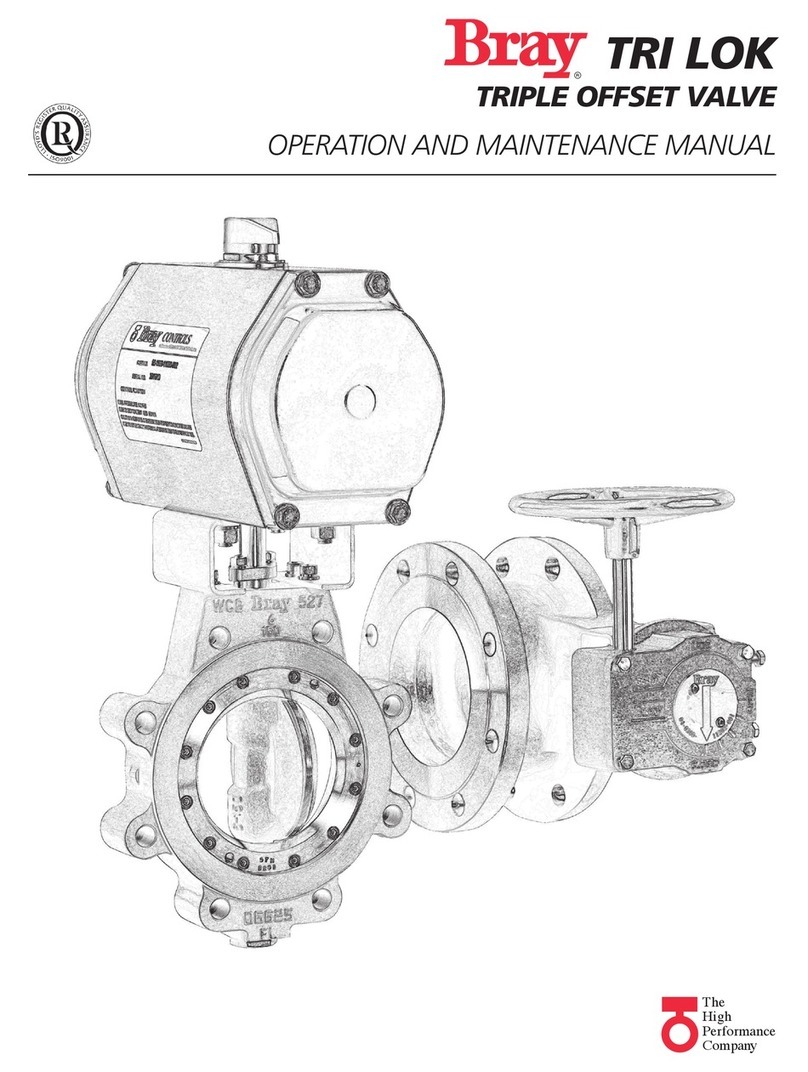 Bray TRI LOK Operation and maintenance manual