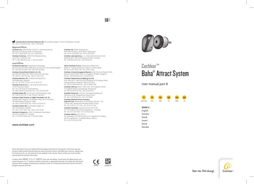 Cochlear Baha Attract System User manual