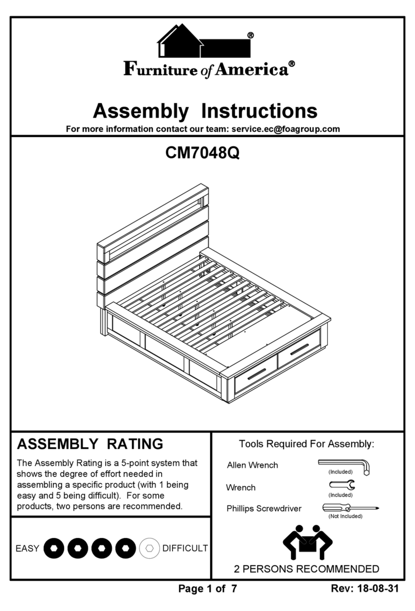 Furniture of America CM7048Q User manual Furniture of America CM7048Q User manual