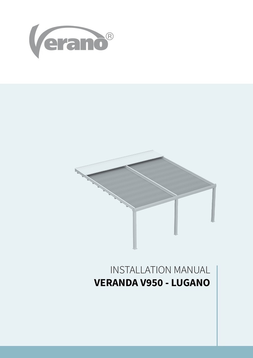 Verano VERANDA LUGANO V950 installation manual