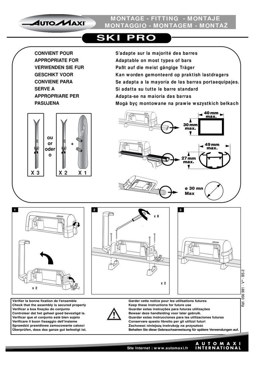 AutoMaxi SKI PRO Fitting instructions