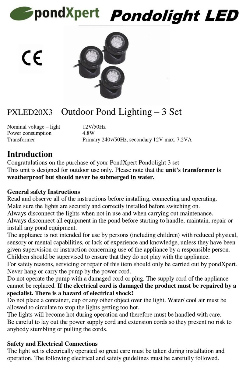 PondXpert Pondolight LED quick start guide
