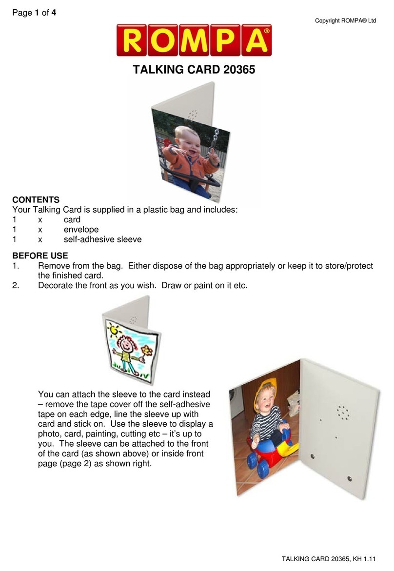 Rompa Talking Card manual