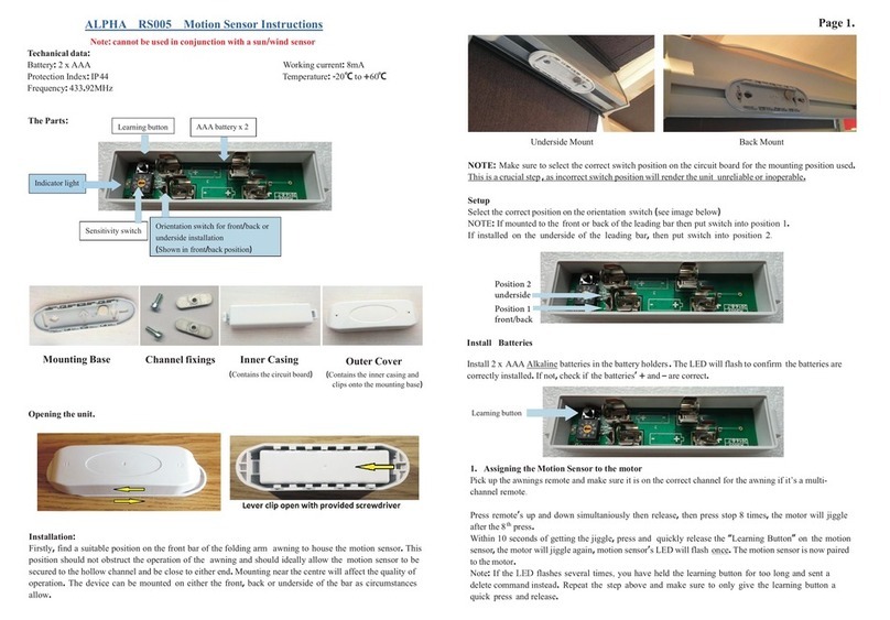 Alpha Motors RS005 instructions