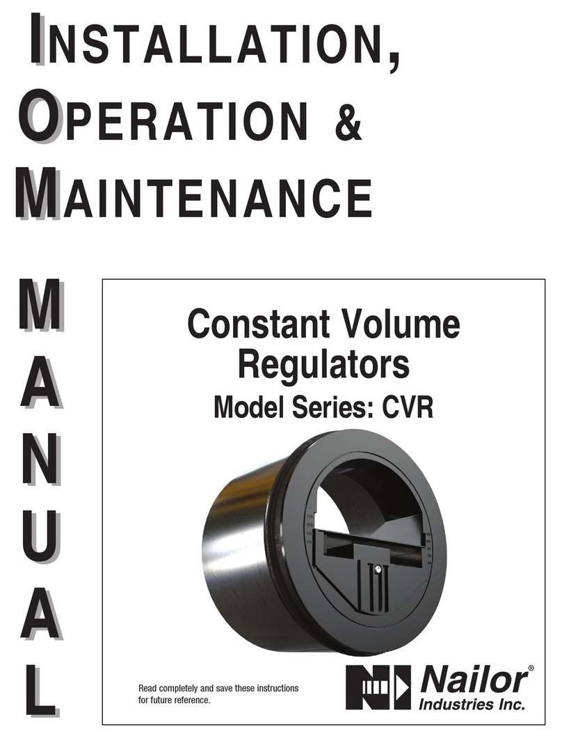 Nailor CVR Series Installation, operation & maintenance manual