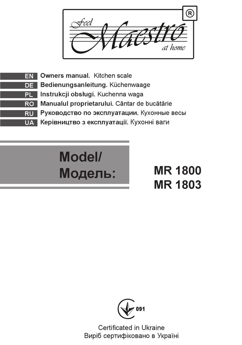 Maestro MR-1800 User manual