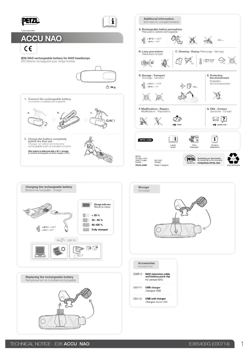 Petzl ACCU NAO User manual