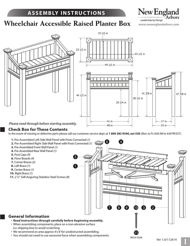 New England Arbors Wheelchair Accessible Raised Planter Box User manual New England Arbors Wheelchair Accessible Raised Planter Box User manual