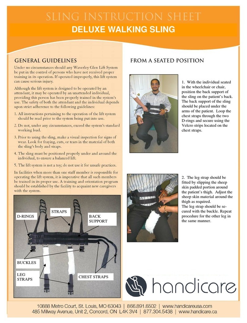 Handicare DELUXE WALKING SLING User manual