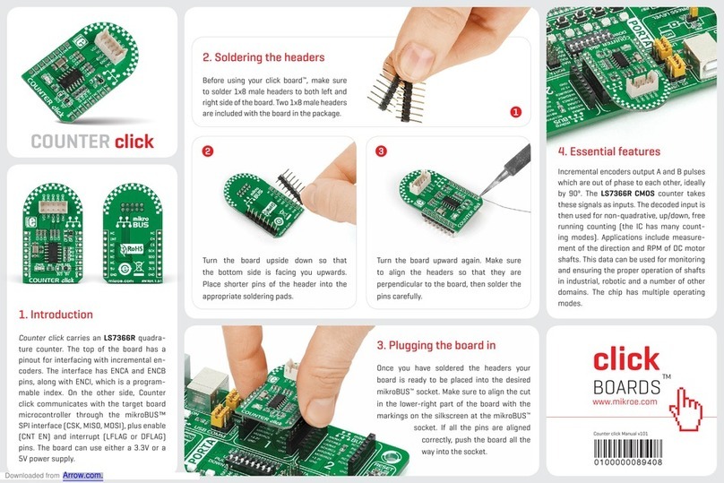 mikroElektronika ClickBoard COUNTER click quick start guide